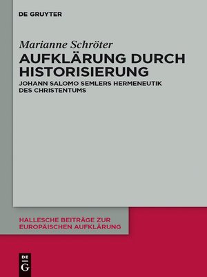 cover image of Aufklärung durch Historisierung